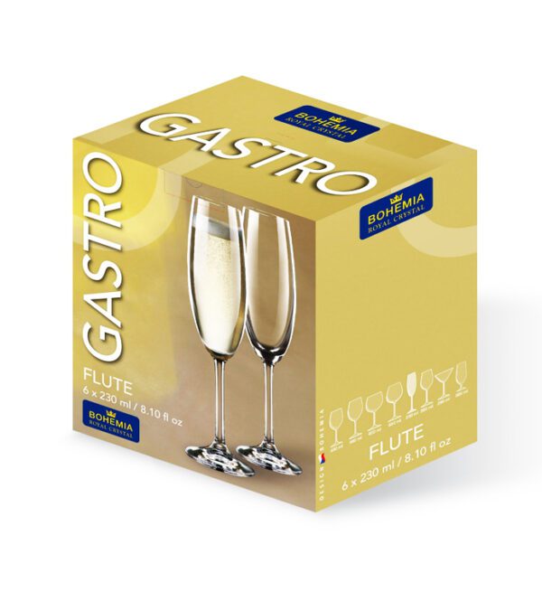 Copa Champagne Bohemia Crystal 230 ml
